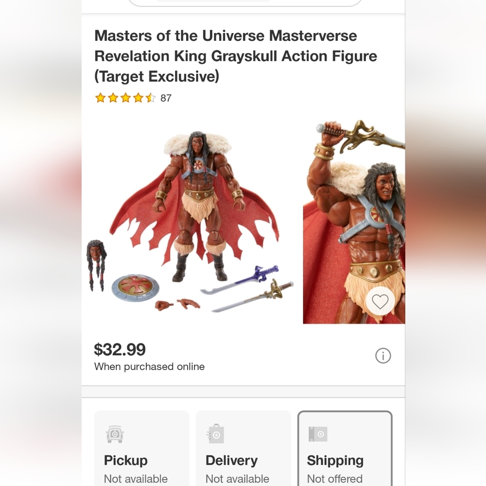Mattel Masters of the Universe Revelation King Grayskull Action Figure - Picture 10 of 10